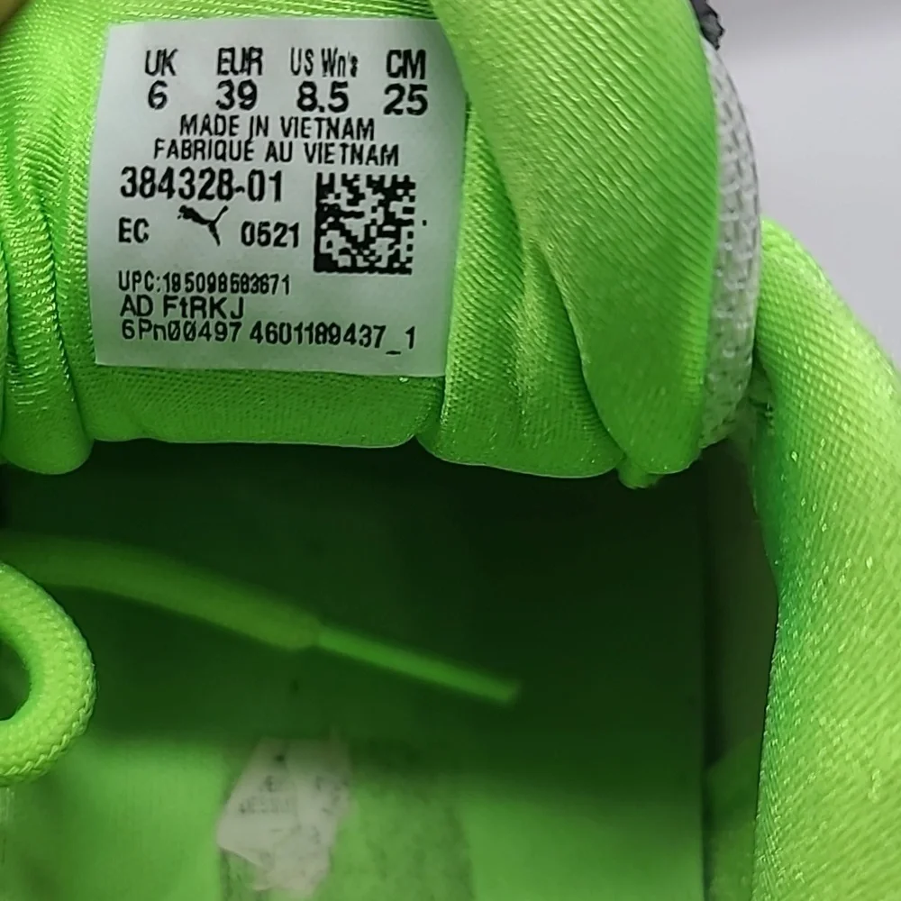 Puma Womens Sz 8.5 RS Fast Pop White Purple Sweet Grape Sneakers Shoes 384328 01 - Picture 4 of 9